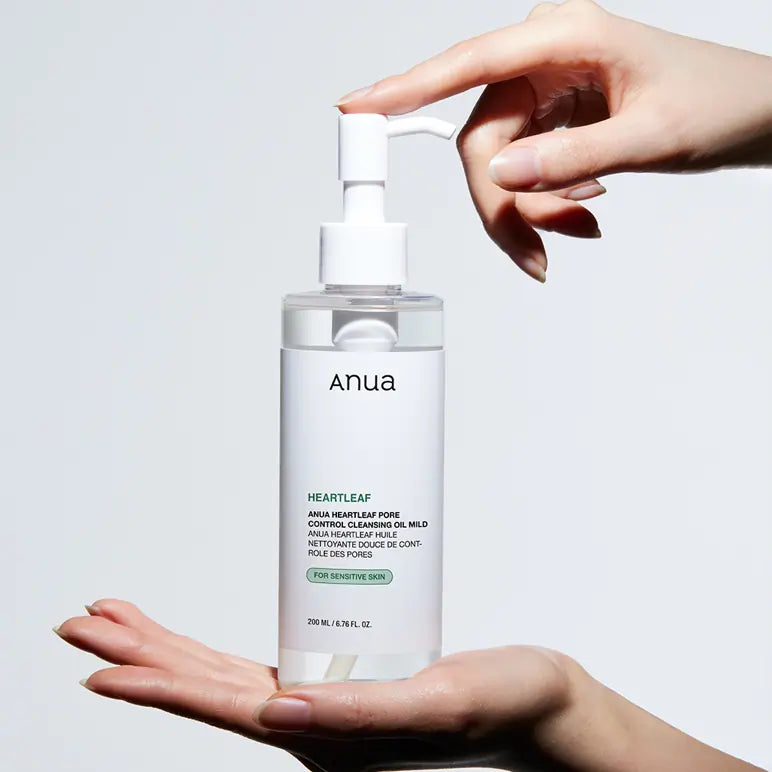 Anua Heartleaf Pore Control Cleansing Oil Mild 200ml at Embé Skin Korean and Japanese Beauty Skincare