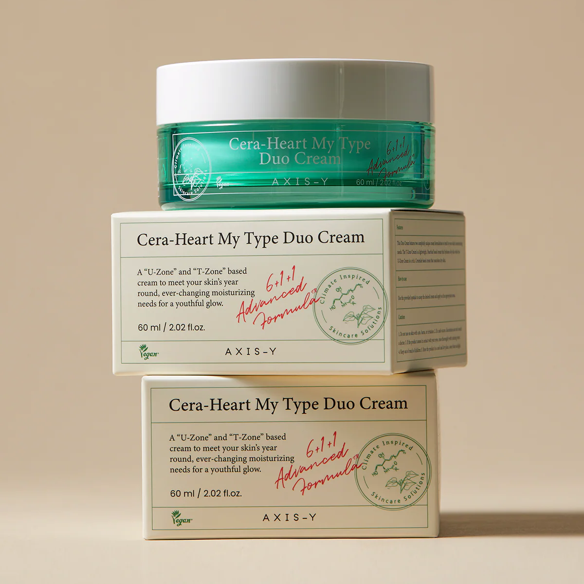 AXIS-Y Cera-Heart My Type Duo Cream 60ml at Embé Skin Korean and Japanese Beauty Skincare