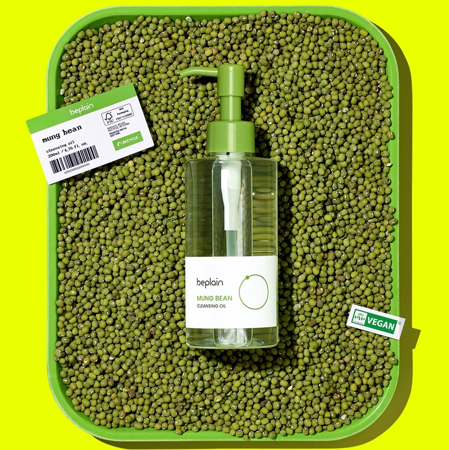 Beplain Mung Bean Cleansing Oil Jumbo 200ml at Embé Skin Korean and Japanese Beauty Skincare
