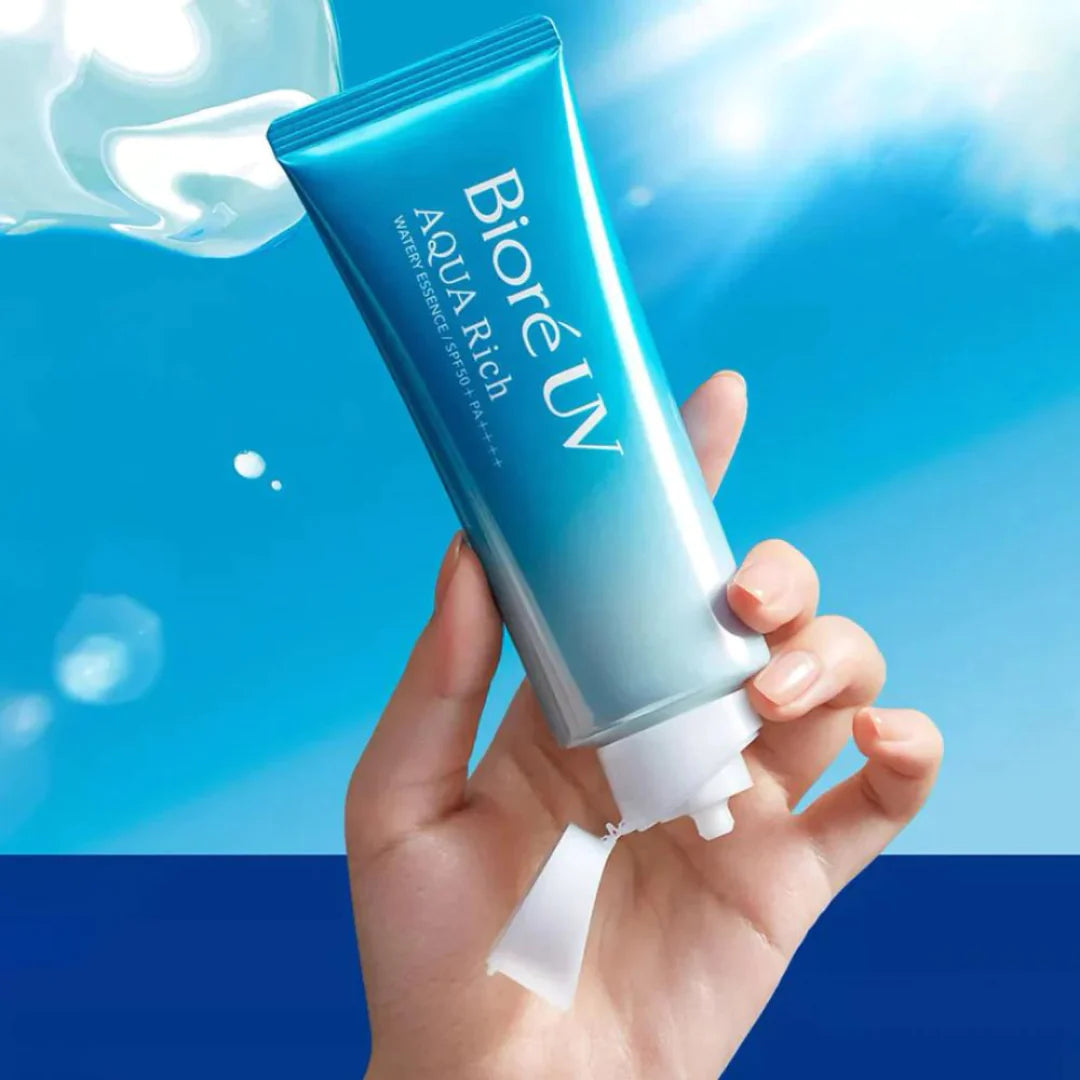 Biore UV Aqua Rich Watery Essence Sunscreen SPF 50+ PA++++ 70g at EmbΓ© Skin Korean and Japanese Beauty Skincare