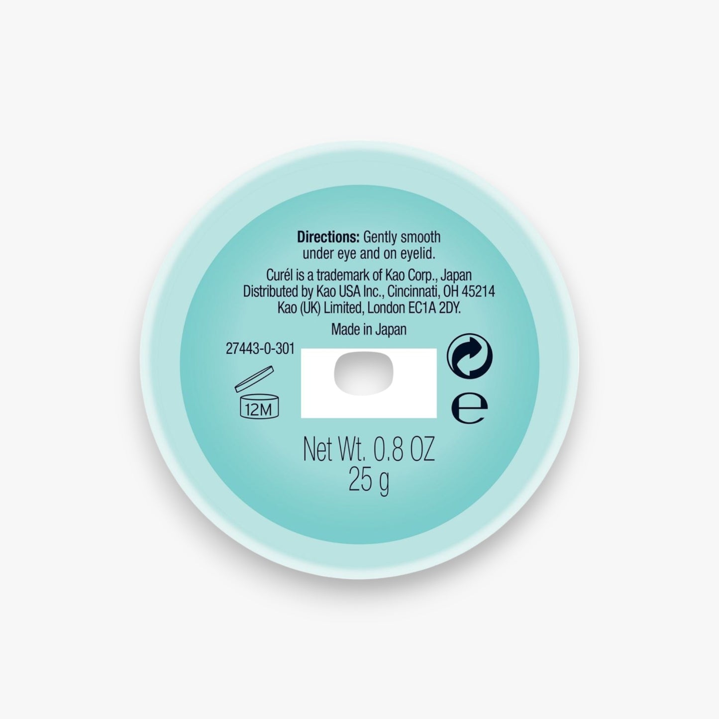 Curel Intensive Moisture Care Moisture Repair Eye Cream 25g at Embé Skin Korean and Japanese Beauty Skincare