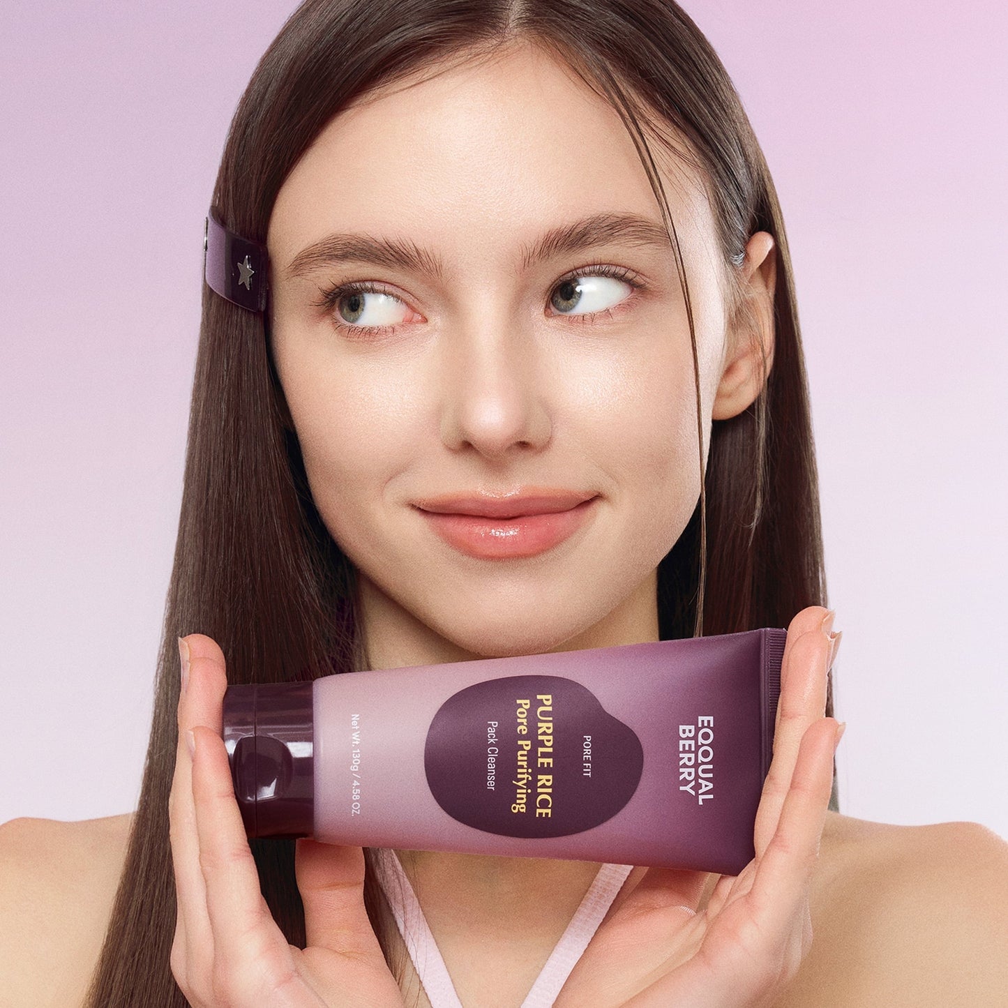 EQQUALBERRY Purple Rice Pore Purifying Pack Cleanser 130g at Embé Skin Korean and Japanese Beauty Skincare