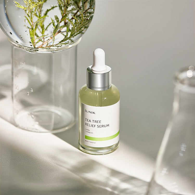 iUNIK Tea Tree Relief Serum 50ml at Embé Skin Korean and Japanese Beauty Skincare