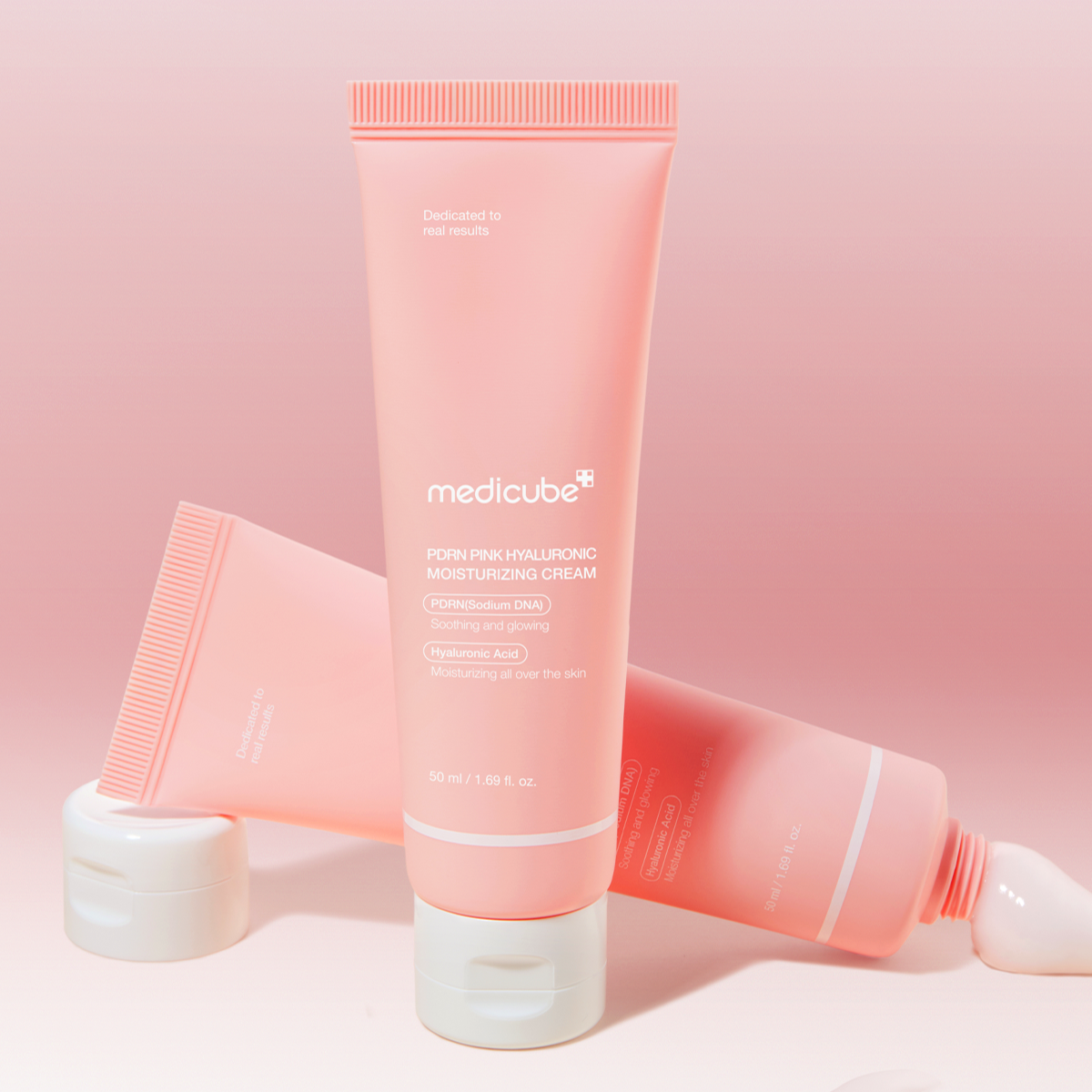 Medicube PDRN Pink Hyaluronic Moisturizing Cream 50ml at Embé Skin Korean and Japanese Beauty Skincare