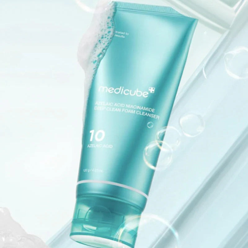Medicube Azelaic Acid Niacinamide Deep Clean Foam Cleanser 120g at Embé Skin Korean and Japanese Beauty Skincare