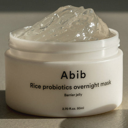 Abib Rice Probiotics Overnight Mask Barrier Jelly 80ml at Embé Skin Korean and Japanese Beauty Skincare