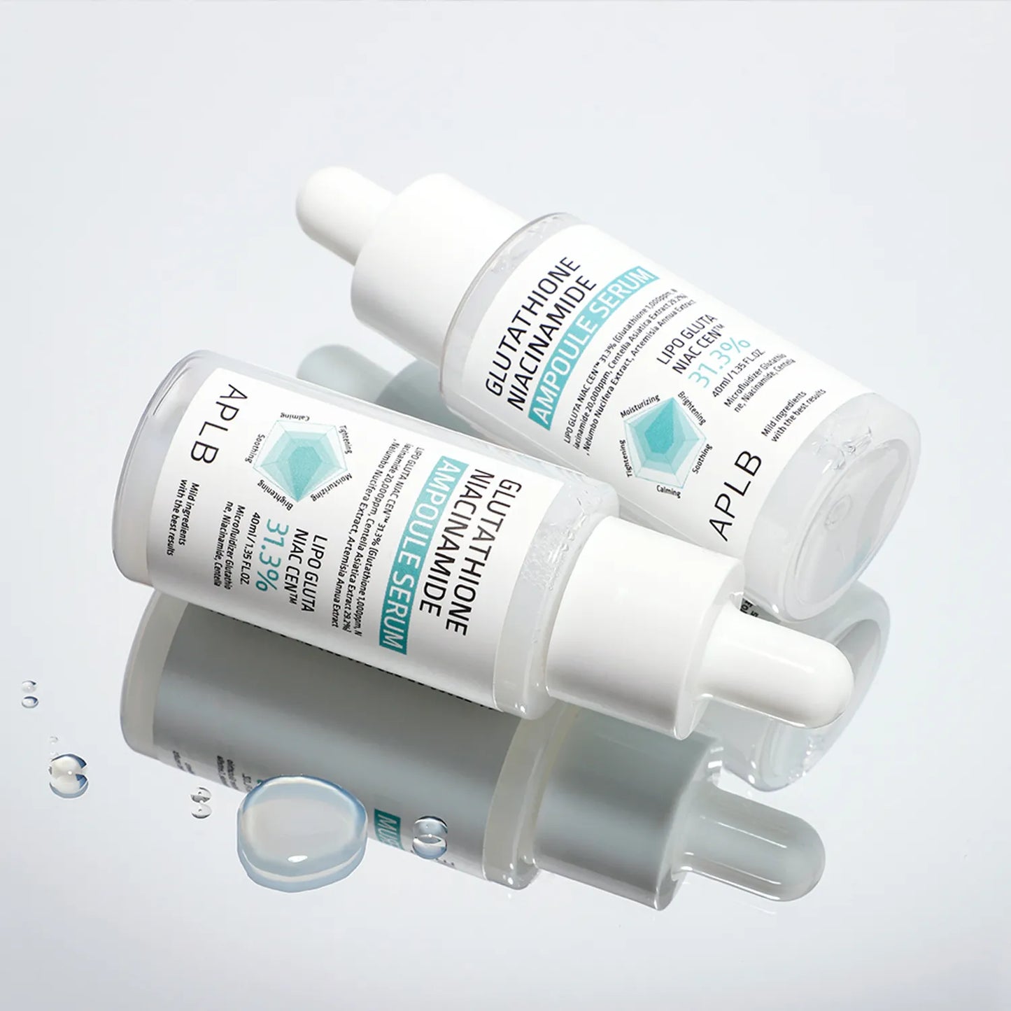 APLB Glutathione Niacinamide Ampoule Serum 40ml at Embé Skin Korean and Japanese Beauty Skincare