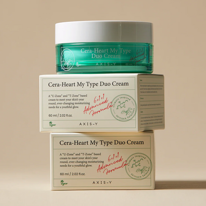 AXIS-Y Cera-Heart My Type Duo Cream 60ml at Embé Skin Korean and Japanese Beauty Skincare