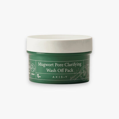 AXIS-Y Mugwort Pore Clarifying Wash Off Pack 100ml at Embé Skin Korean and Japanese Beauty Skincare