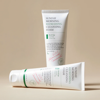 AXIS-Y Sunday Morning Refreshing Cleansing Foam 120ml at Embé Skin Korean and Japanese Beauty Skincare