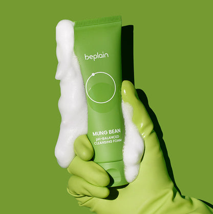 Beplain Mung Bean Ph-balanced Cleansing Foam 80ml at Embé Skin Korean and Japanese Beauty Skincare