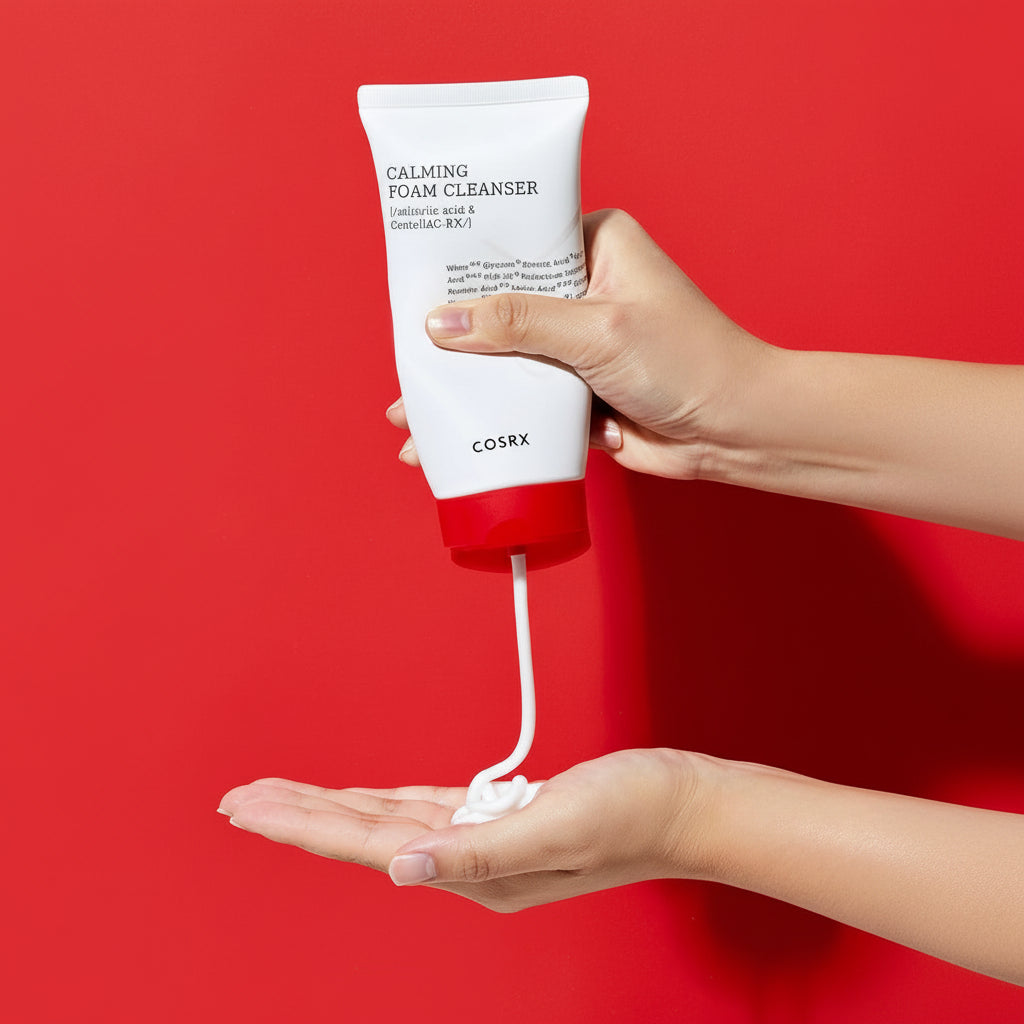 COSRX AC Collection Calming Foam Cleanser 150ml at Embé Skin Korean and Japanese Beauty Skincare