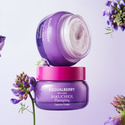 EQQUALBERRY Bakuchiol Plumping Capsule Cream 50ml at Embé Skin Korean and Japanese Beauty Skincare
