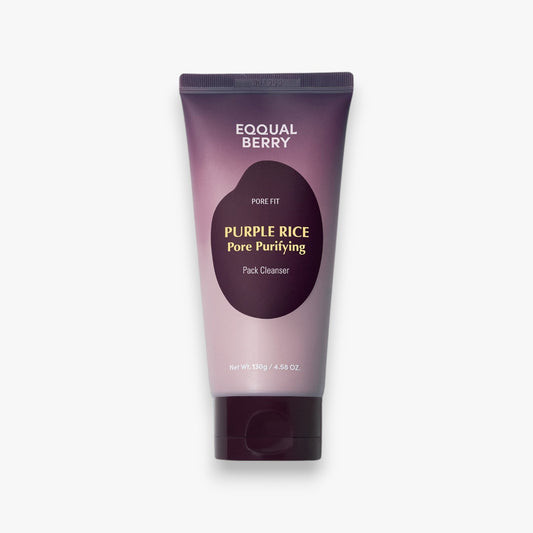 EQQUALBERRY Purple Rice Pore Purifying Pack Cleanser 130g at Embé Skin Korean and Japanese Beauty Skincare