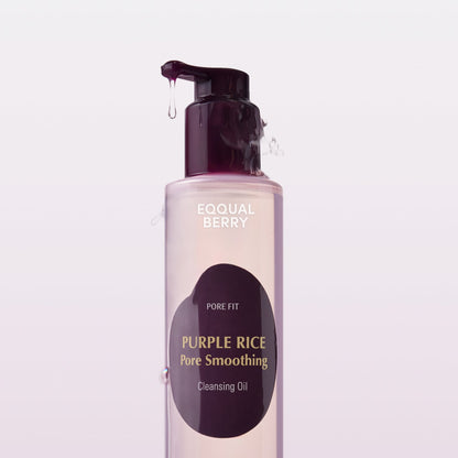 EQQUALBERRY Purple Rice Pore Smoothing Cleansing Oil 200ml at Embé Skin Korean and Japanese Beauty Skincare