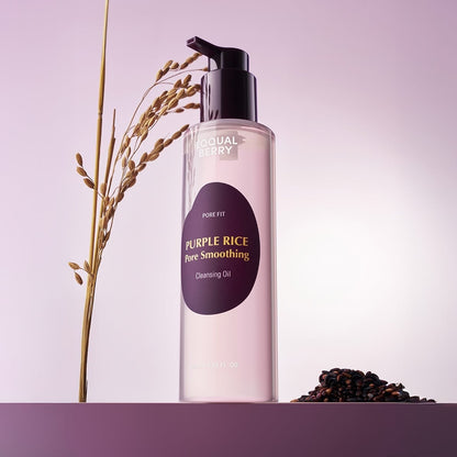 EQQUALBERRY Purple Rice Pore Smoothing Cleansing Oil 200ml at Embé Skin Korean and Japanese Beauty Skincare