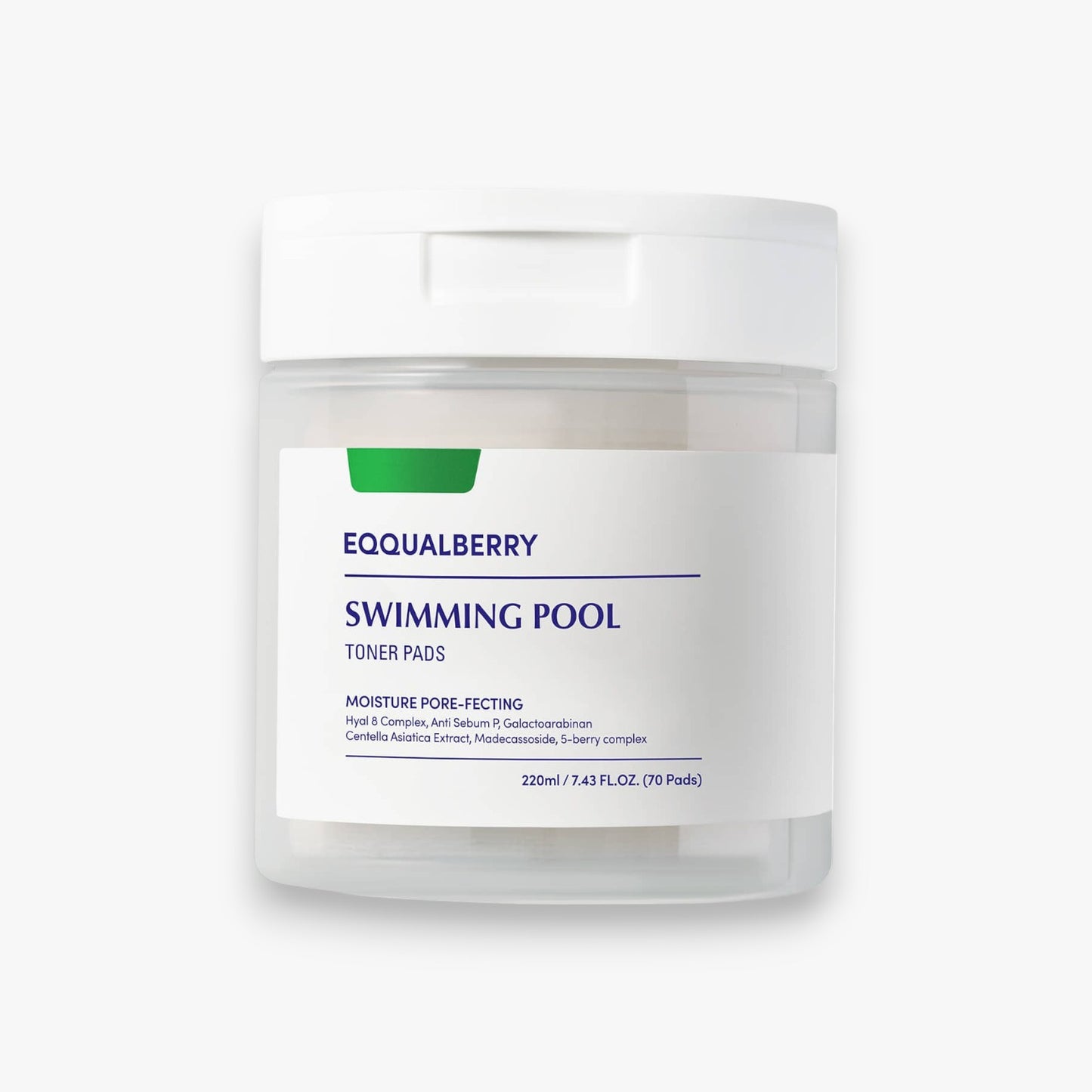 EQQUALBERRY Swimming Pool Toner Pads 70 Pads at Embé Skin Korean and Japanese Beauty Skincare