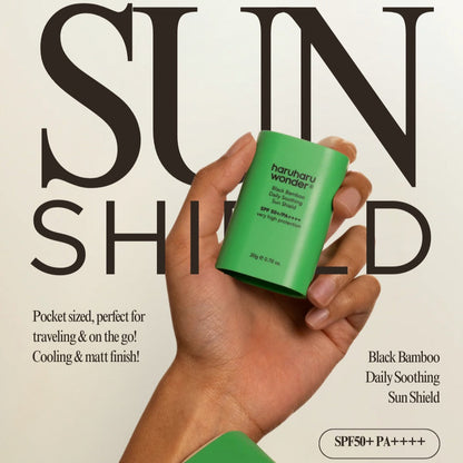 Haruharu Wonder Black Bamboo Daily Soothing Sun Shield 20g at Embé Skin Korean and Japanese Beauty Skincare