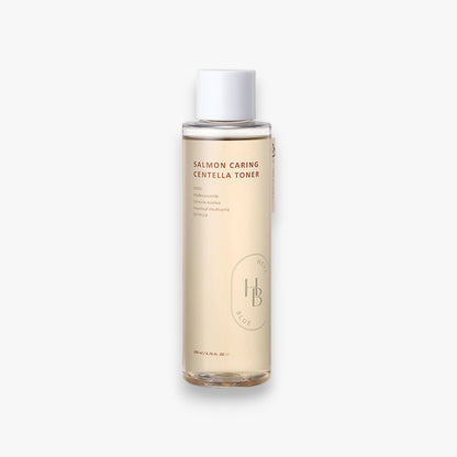 Heveblue Salmon Caring Centella Toner 200ml at Embé Skin Korean and Japanese Beauty Skincare