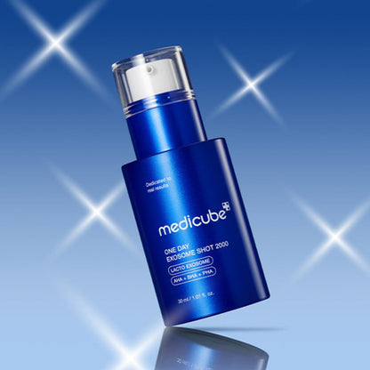 Medicube One Day Exosome Shot Pore Ampoule 2000 30ml at Embé Skin Korean and Japanese Beauty Skincare