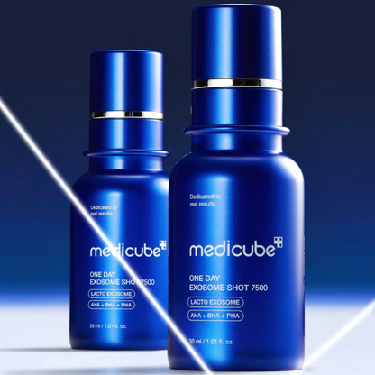 Medicube One Day Exosome Shot Pore Ampoule 7500 30ml at Embé Skin Korean and Japanese Beauty Skincare