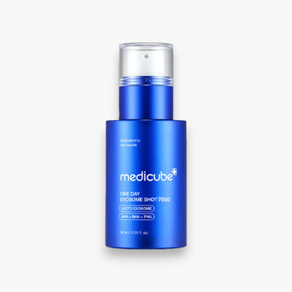 Medicube One Day Exosome Shot Pore Ampoule 7500 30ml at Embé Skin Korean and Japanese Beauty Skincare