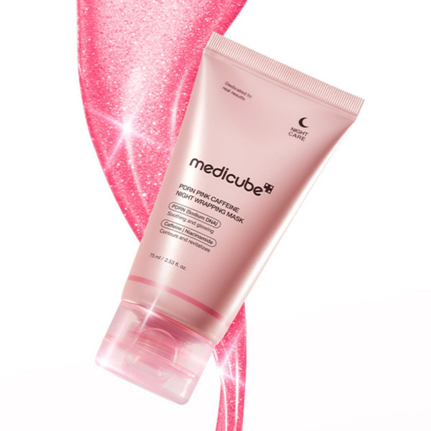 Medicube PDRN Pink Caffeine Night Wrapping Mask 75ml at Embé Skin Korean and Japanese Beauty Skincare