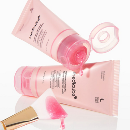 Medicube PDRN Pink Caffeine Night Wrapping Mask 75ml at Embé Skin Korean and Japanese Beauty Skincare