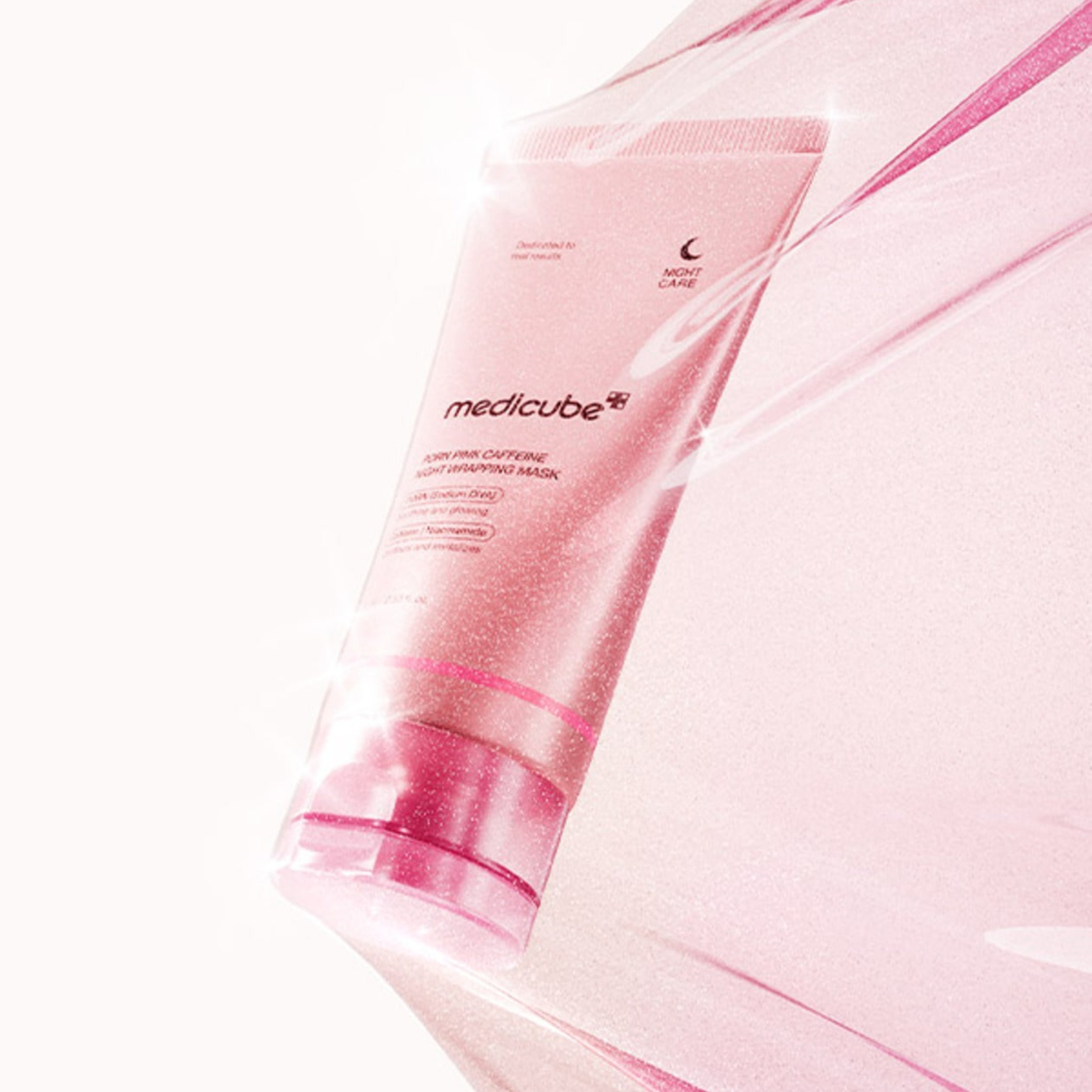 Medicube PDRN Pink Caffeine Night Wrapping Mask 75ml at Embé Skin Korean and Japanese Beauty Skincare