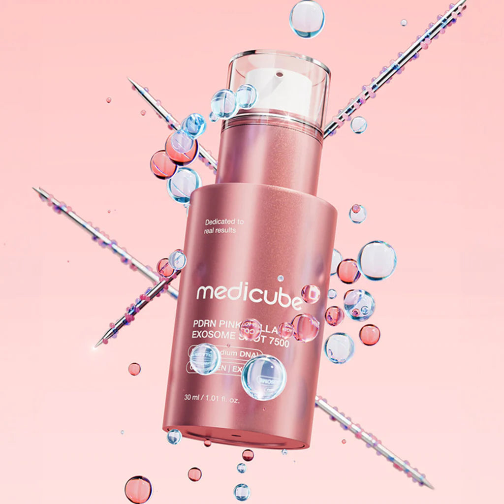 Medicube PDRN Pink Collagen Exosome Shot Serum 7500 30ml at Embé Skin Korean and Japanese Beauty Skincare