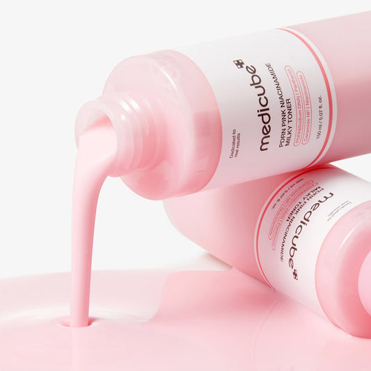 Medicube PDRN Pink Niacinamide Milky Toner 150ml at Embé Skin Korean and Japanese Beauty Skincare