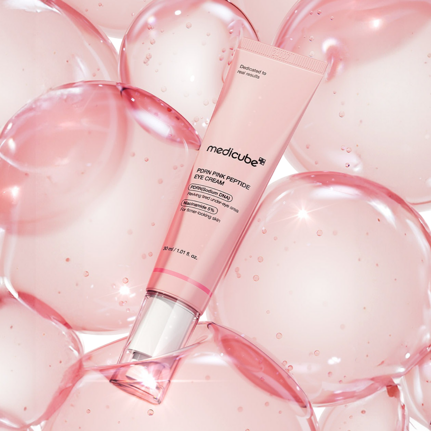 Medicube PDRN Pink Peptide Eye Cream 30ml at Embé Skin Korean and Japanese Beauty Skincare