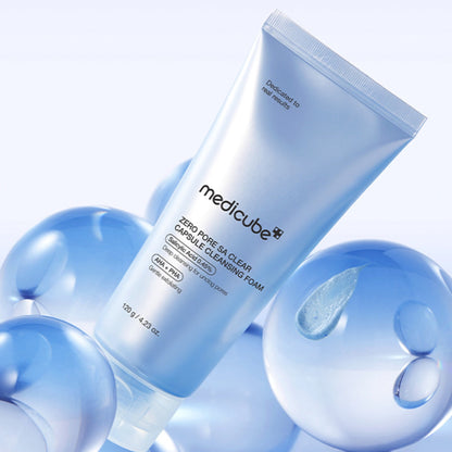 Medicube Zero Pore SA Clear Capsule Cleansing Foam 120g at Embé Skin Korean and Japanese Beauty Skincare