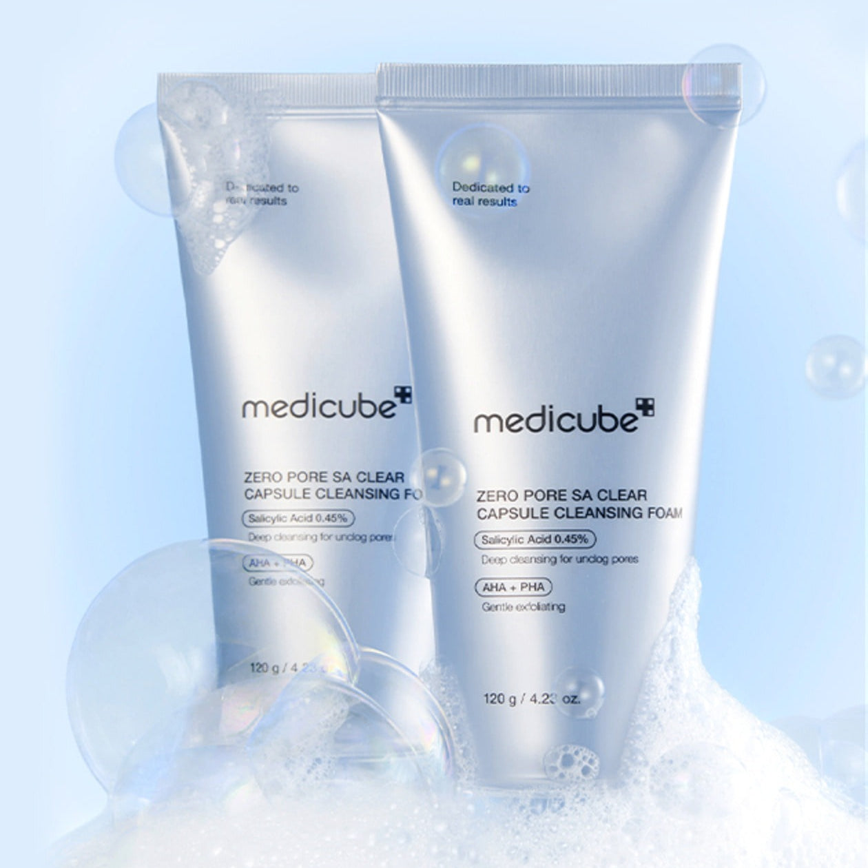Medicube Zero Pore SA Clear Capsule Cleansing Foam 120g at Embé Skin Korean and Japanese Beauty Skincare