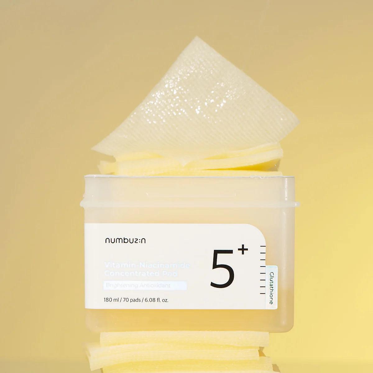 No.5+ Vitamin-Niacinamide Concentrated Pad 70P - Embe Skin