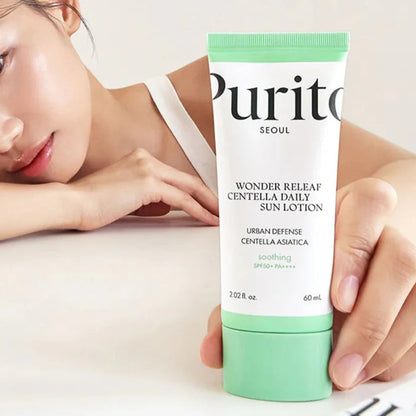 Purito SEOUL Wonder Releaf Centella Daily Sun Lotion 60ml at Embé Skin Korean and Japanese Beauty Skincare