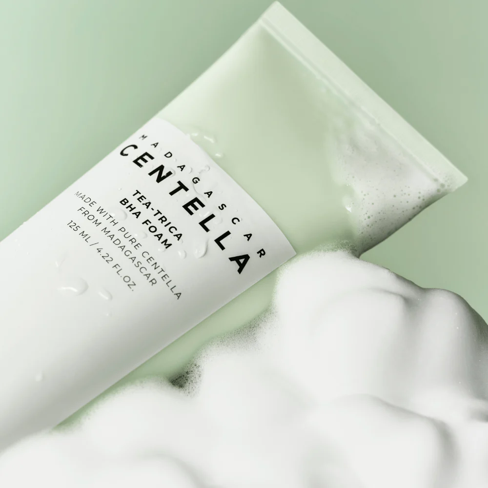 SKIN1004 Madagascar Centella Tea-Trica BHA Foam 125ml at Embé Skin Korean and Japanese Beauty Skincare