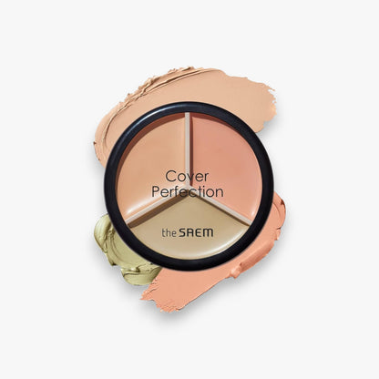 The Saem Cover Perfection Triple Pot Concealer 4.5g at Embé Skin Korean and Japanese Beauty Skincare