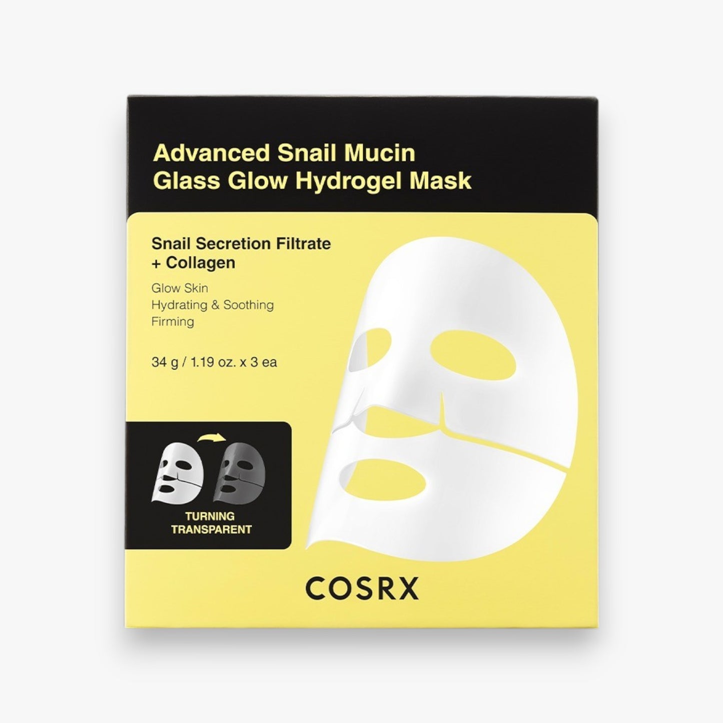 Advanced Snail Mucin Glass Glow Hydrogel Mask