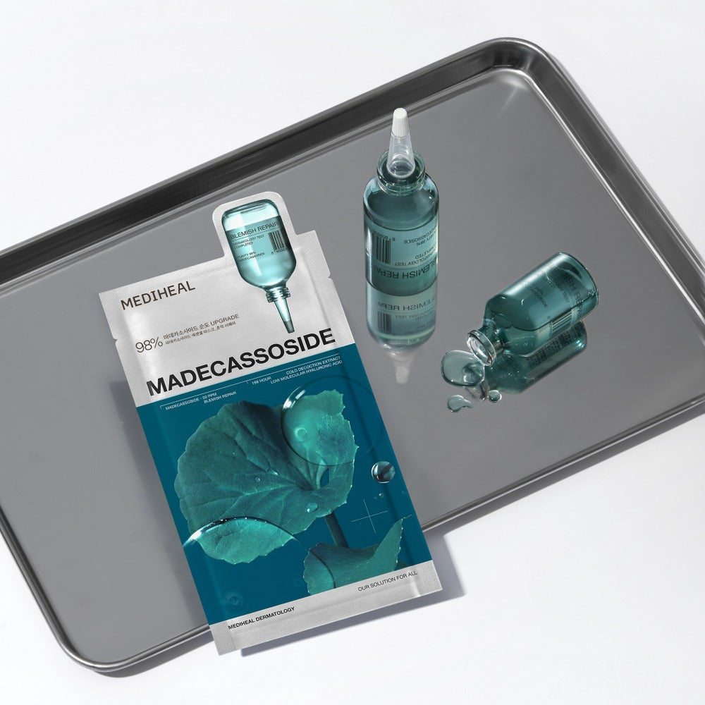 MEDIHEAL Madecassoside Essential Blemish Repair Mask at Embé Skin Korean and Japanese Beauty Skincare