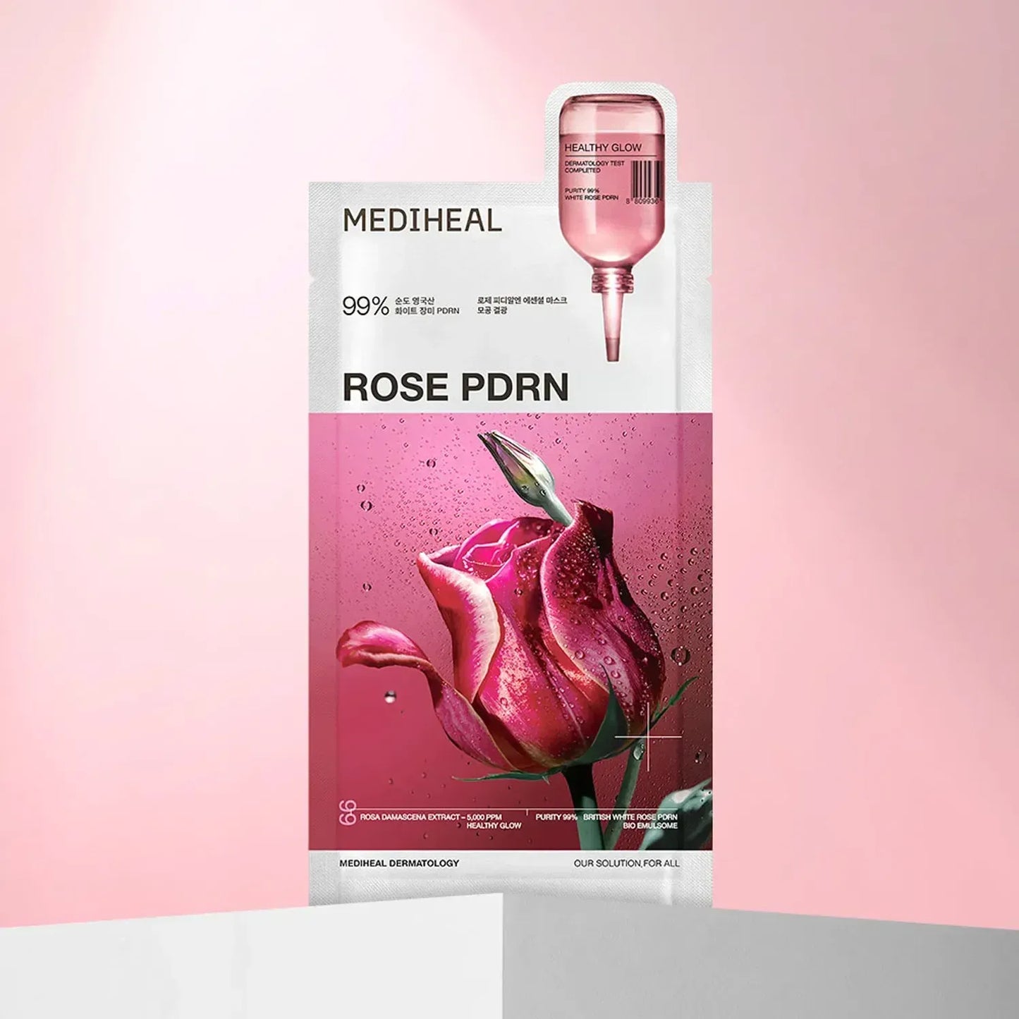 MEDIHEAL Rose PDRN Essential Healthy Glow Mask at Embé Skin Korean and Japanese Beauty Skincare