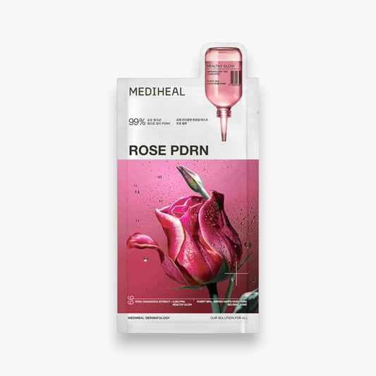 MEDIHEAL Rose PDRN Essential Healthy Glow Mask at Embé Skin Korean and Japanese Beauty Skincare