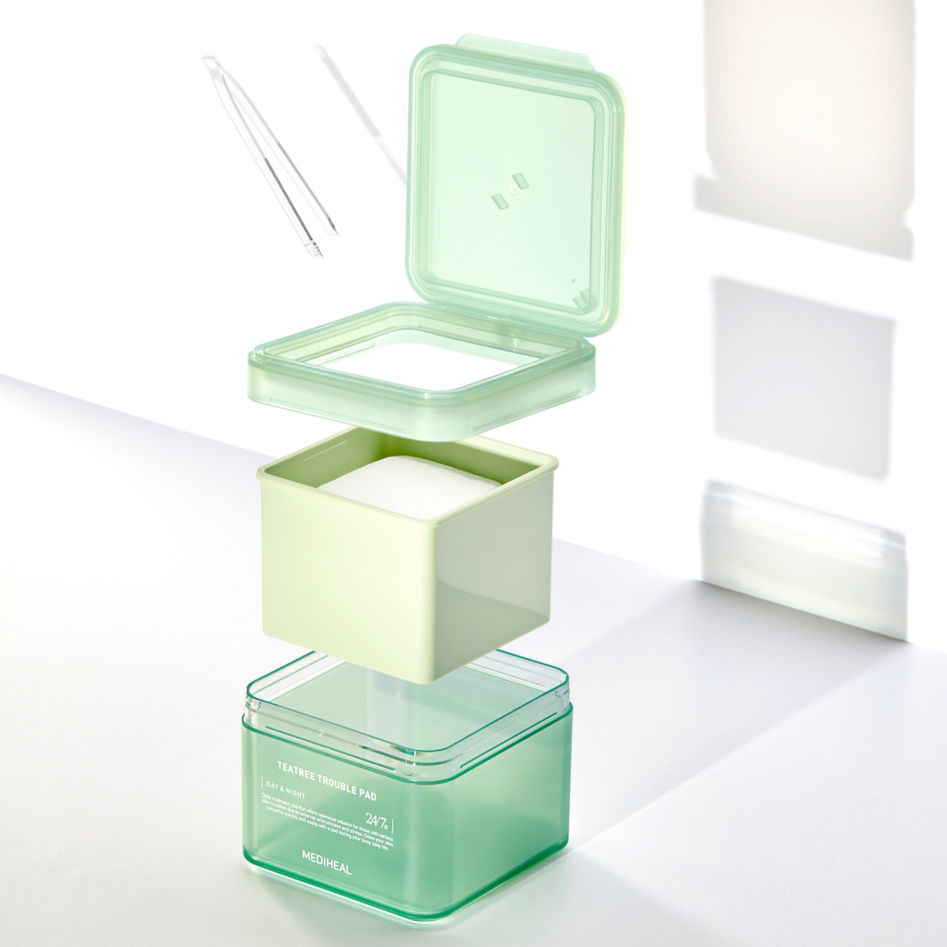 MEDIHEAL Tea Tree Trouble Pad 170ml 100P at Embé Skin Korean and Japanese Beauty Skincare