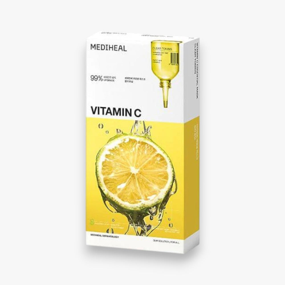 MEDIHEAL Vitamin C Essential Clear Toning Mask at Embé Skin Korean and Japanese Beauty Skincare