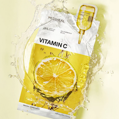 MEDIHEAL Vitamin C Essential Clear Toning Mask at Embé Skin Korean and Japanese Beauty Skincare
